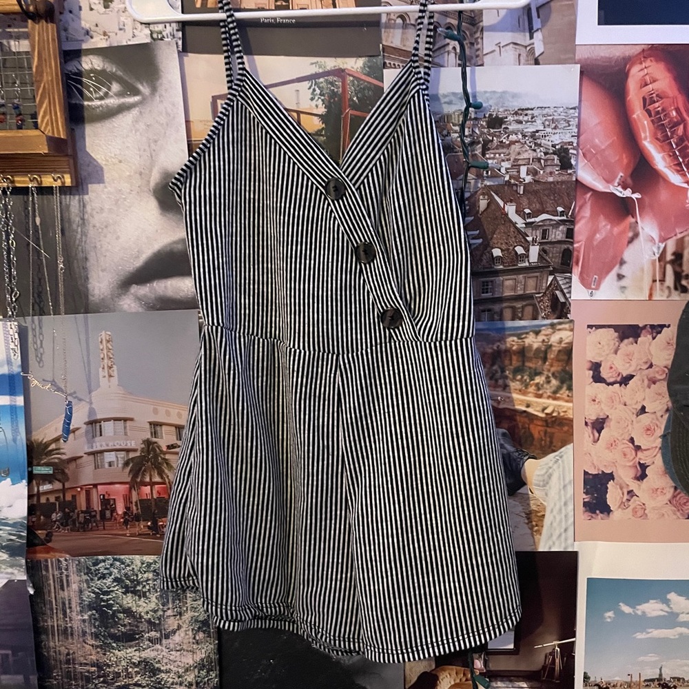 cute striped romper